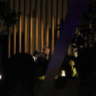 Jugadores de Israel a su llegada a Gijón el pasado miércoles por la noche.-EFE / J.L. CEREIJIDO