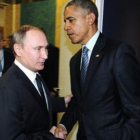 Obama y Putin, en septiembre del 2015, en la ONU.-AP / ANDREW HARNIK