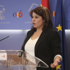La vicesecretaria general del PSOE y portavoz del Grupo Socialista en el Congreso, Adriana Lastra.-DAVID CASTRO