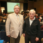 Luis Ángel Meneses junto al presidente de Abulac ayer en Burgos.-RAÚL G. OCHOA