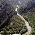 Vista aérea del parque natural Hoces de Alto Ebro y Rudrón, espacio protegido por la Junta de Castilla y León.-ECB