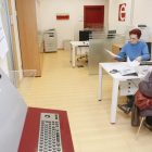 Interior de la oficina del Ecyl de Las Calzadas, en Burgos.-RAÚL OCHOA