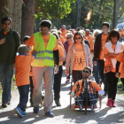 Marcha de cuidadores y usuarios de Cocemfecyl por el Camino de Santiago. Arrancaron en Fuentes Blancas hasta llegar al MEH.-RAÚL G. OCHOA
