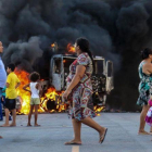 Imagen de los disturbios en Fortaleza.-AFP / ALEX GOMES O POVO