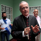 El obispo nicaragüense Silvio Báez durante una ceremonia eclesiástica.-REUTERS