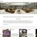 Imagen del nuevo sitio web de Google en el que se pueden ver los contenidos expositivos del MEH.-ECB
