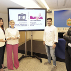 Carolina Blasco, Isabel Álvarez, Ricardo Temiño y José Luis López durante la presentación de la web y del logotipo.-ISRAEL L. MURILLO