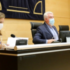 El procurador burgalés José Ignacio Delgado en la comisión. ICAL