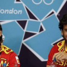 David Ferrer (izquierda) y Feliciano López, durante los Juegos de Londres.-Foto:   EFE / JESÚS DIGES