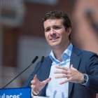 Casado, este sábado en Torrelavega.-EFE