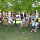La Ikastola de La Puebla de Arganzón celebró ayer su fiesta de fin de curso. Los padres recaudaron fondos para comprar material escolar y organizar excursiones.-RAÚL G. OCHOA