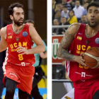 Benite y Lima, ambos con la camiseta del UCAMMurcia, se incorporan hoy al San Pablo Burgos.-FIBA