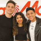 Damion, África y Alfonso han firmado discos en Málaga.-TWITTER