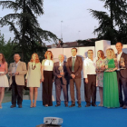 Fofo de grupo de los premiados ayer en la ceremonía celebrada en el Palacio de los Berdugo.-L. VELÁZQUEZ