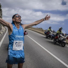 Chema Martínez, en una prueba camino de Sitges.-
