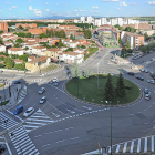 Imagen aérea de la rotonda de Jorge Luis Borges.-ISRAEL L. MURILLO