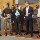 Marcos Moral, Íñigo Cuesta, César Rico, Javier Lacalle y Ángel Carretón anunciaron ayer los detalles-Santi Otero