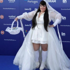 Netta Barzilai, representante de Israel en el Festival de Eurovisión, en la presentación oficial del domingo.-RAFAEL MARCHANTE