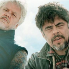 Tim Robbins y Benicio del Toro,  invitados del programa de A-3 'El hormiguero'.-ARCHIVO