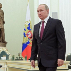 El presidente de Rusia, Vladimir Putin, este martes en el Kremlin.-EFE / SERGEI ILNITSKY