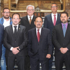 El Consejo Rector después de su reunión para hacer balance del anterior ejercicio.-ISRAEL L. MURILLO