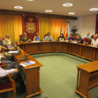 Reunión sobre el futuro del tren en el Salón de Plenos.-L.V.