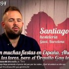 Santiago Contreras, en un momento de su intervención en el programa de Cuatro First dates.-