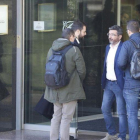 Gerard Figueras llega a la sede de la Secretaria General del Esport.-FERRAN NADEU