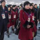 Los atletas de Corea del Norte llegan a Corea del Sur.-FRANCOIS-XAVIER MARIT (AFP)