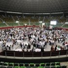 La cena de clausura del congreso  de la Sociedad Española de Medicina de Urgencias se desarrolló en el coso taurino.-ISRAEL L. MURILLO