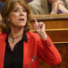 La ministra de Justicia, Dolores Delgado, durante una intervención en el Congreso.-JOSE LUIS ROCA