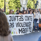 Imagen de una manifestación contra la violencia de género en Burgos.-ISRAEL L. MURILLO