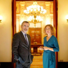 El presidente del Senado, Manuel Cruz, junto a Meritxell Batet, presidenta del Congreso.-JOSÉ LUIS ROCA