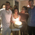 Jennifer Lopez celebra sus 47 años con Kim Kardashian, Calvin Harris, Cristiano Ronaldo e Iggy Azalea.-INSTAGRAM