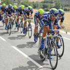 El Movistar Team fue el vencedor en la última crono por escuadras de la Vuelta a Burgos en 2011.-Ricardo Ordóñez