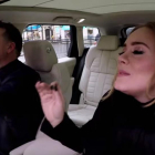 Adele, en el 'Carpool Karaoke' de James Corden.-YOUTUBE