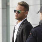Neymar, en su comparecencia en la Audiencia Nacional, en febrero pasado.-AGUSTÍN CATALÁN