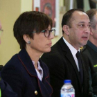 María Gámez, la segunda por la izquierda, en una rueda de prensa por el ’caso Julen’.-EFE / ÁLVARO CABRERA