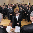 El Palacio de Justicia acogió ayer por la tarde la toma de posesión de 19 nuevos abogados.-Israel L. Murillo