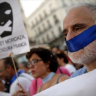Manifestación en Madrid, contra la ley mordaza, en el 2015.-/ JOSÉ LUIS ROCA