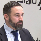 Santiago Abascal, durante el desayuno del Club Siglo XXI.-EUROPA PRESS