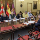 Reunión de presidentes de los grupos de Acción Local con César Rico y representantes de Sodebur.-SANTI OTERO
