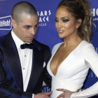 Jennifer Lopez y Casper Smart en Las Vegas, el pasado enero.-EL PERIÓDICO