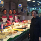 Ada Colau, en el Mercat de la Concepció, en Barcelona, este sábado.-TWITTER ADA COLAU