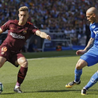 Deulofeu, durante una acción en campo del Getafe.-AP / FRANCISCO SECO