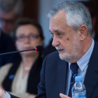 José Antonio Griñán, este miércoles, durante el juicio por el caso ERE.-/ RAUL CARO (EFE)