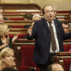 El primer secretario del PSC, Miquel Iceta, en el Parlament.-JULIO CARBÓ