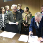 Los candidatos del PP alCongreso y alSenado presentaron las listas en la Junta Electoral.-ECB