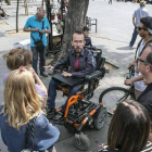 Pablo Echenique, en un acto de Podemos en Barcelona, el pasado mayo durante la campaña de las europeas.-Foto: JOAN CORTADELLAS