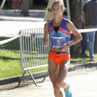Jimena Martín, durante la Media Maratón Ciudad de Burgos.-SANTI OTERO